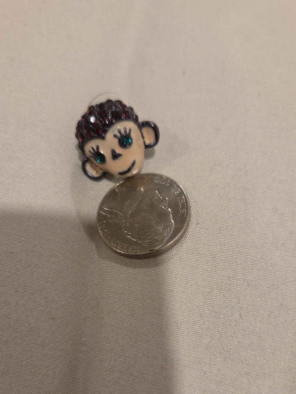 Betsey Johnson Monkey Earrings - Picture 3 of 3